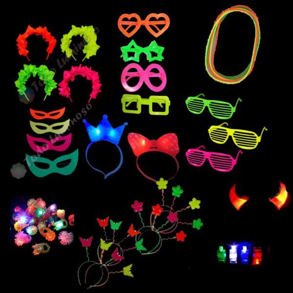 Combo cotillon fluo/luminoso 30 a 50 personas