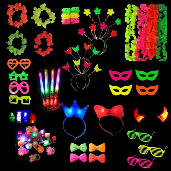 Combo cotillon fluo/luminoso/carioca 50-80 personas