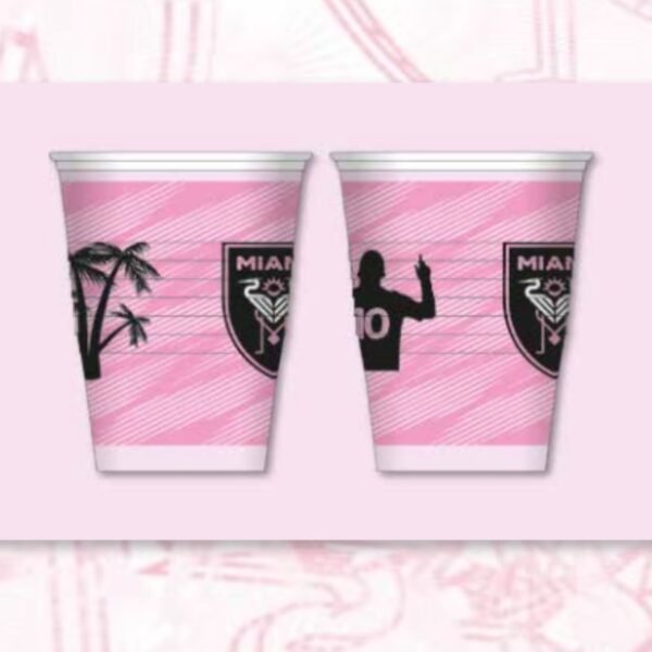 Vasos plastico Inter Miami (pack x 10)