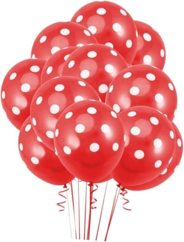 Globos latex lunares rojos (pack x 10)