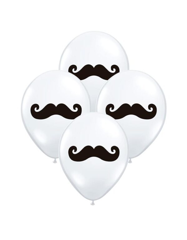 Globos latex bigote (pack x 10)