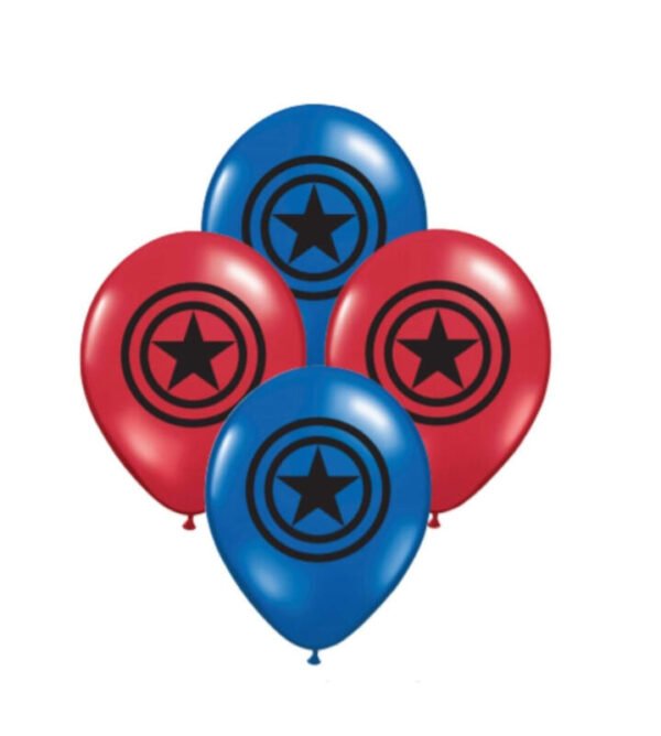 Globos latex Capitan America (pack x 10)